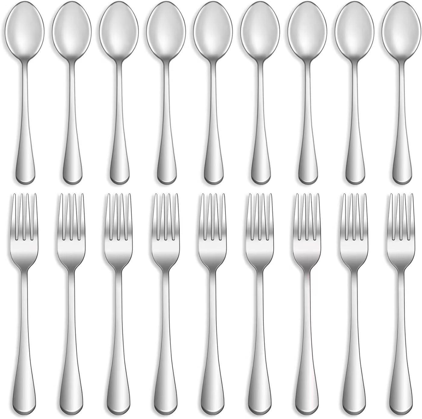 16 Pcs Forks and Spoons Silverware Set 